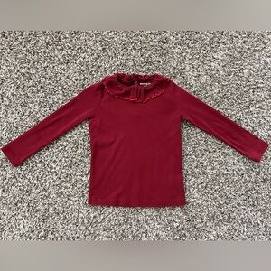 Misha and puff Kids Burgundy Long Sleeve Top